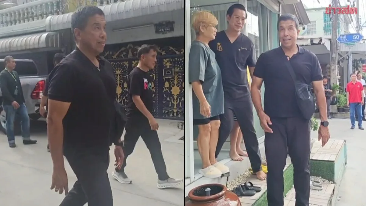 Chatchai Rushes to Inspect 50 Flood-Risk Points in Soi Phueng Mai Before Resignation, Pledges to Return as Visitor