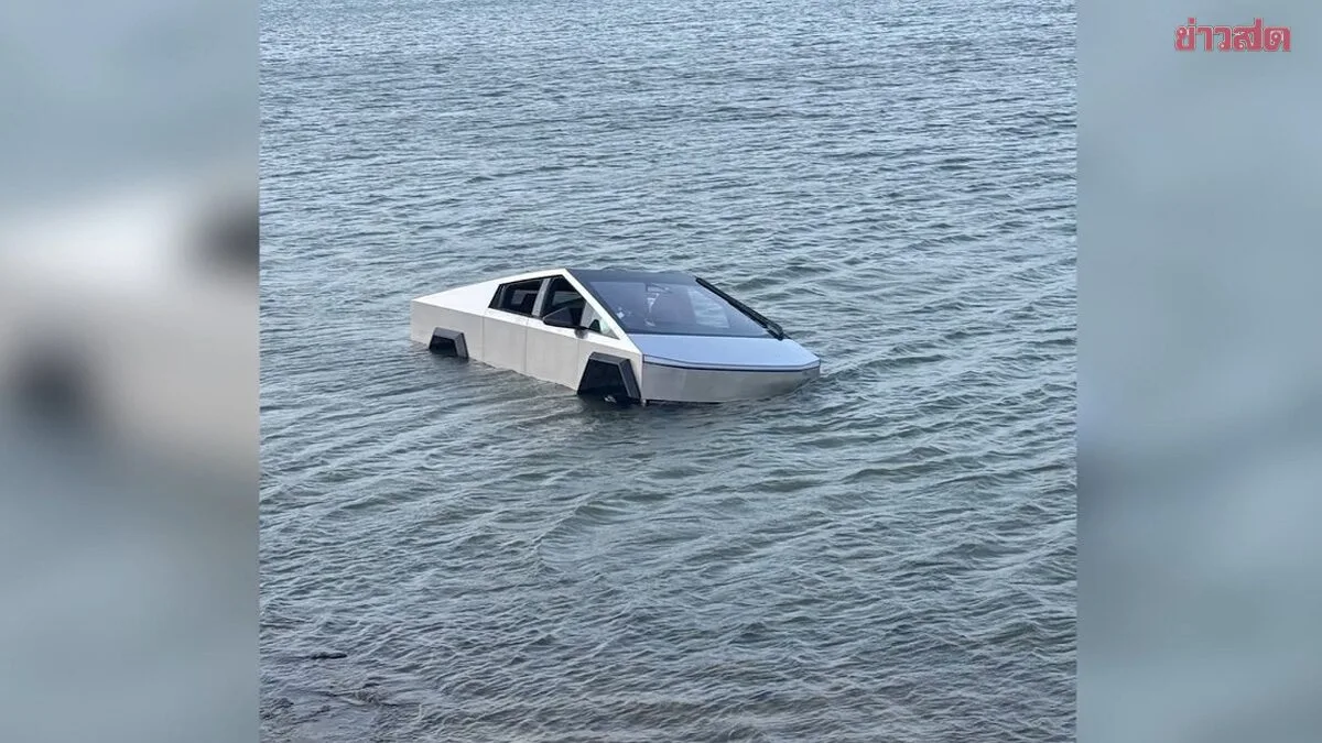 Young Man Tests Cybertruck's Wade Mode in Texas Lake, Vehicle Stalls Mid-Water and Driver Faces Multiple Charges