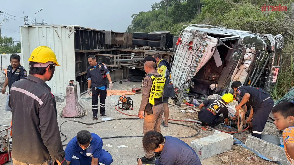 22-Wheel Truck Crashes at Deadly Curve, One Dead